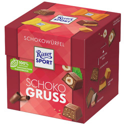Продуктови Категории Шоколади Ritter Sport шоколадови кубчета Шоколадов поздрав 22 бр